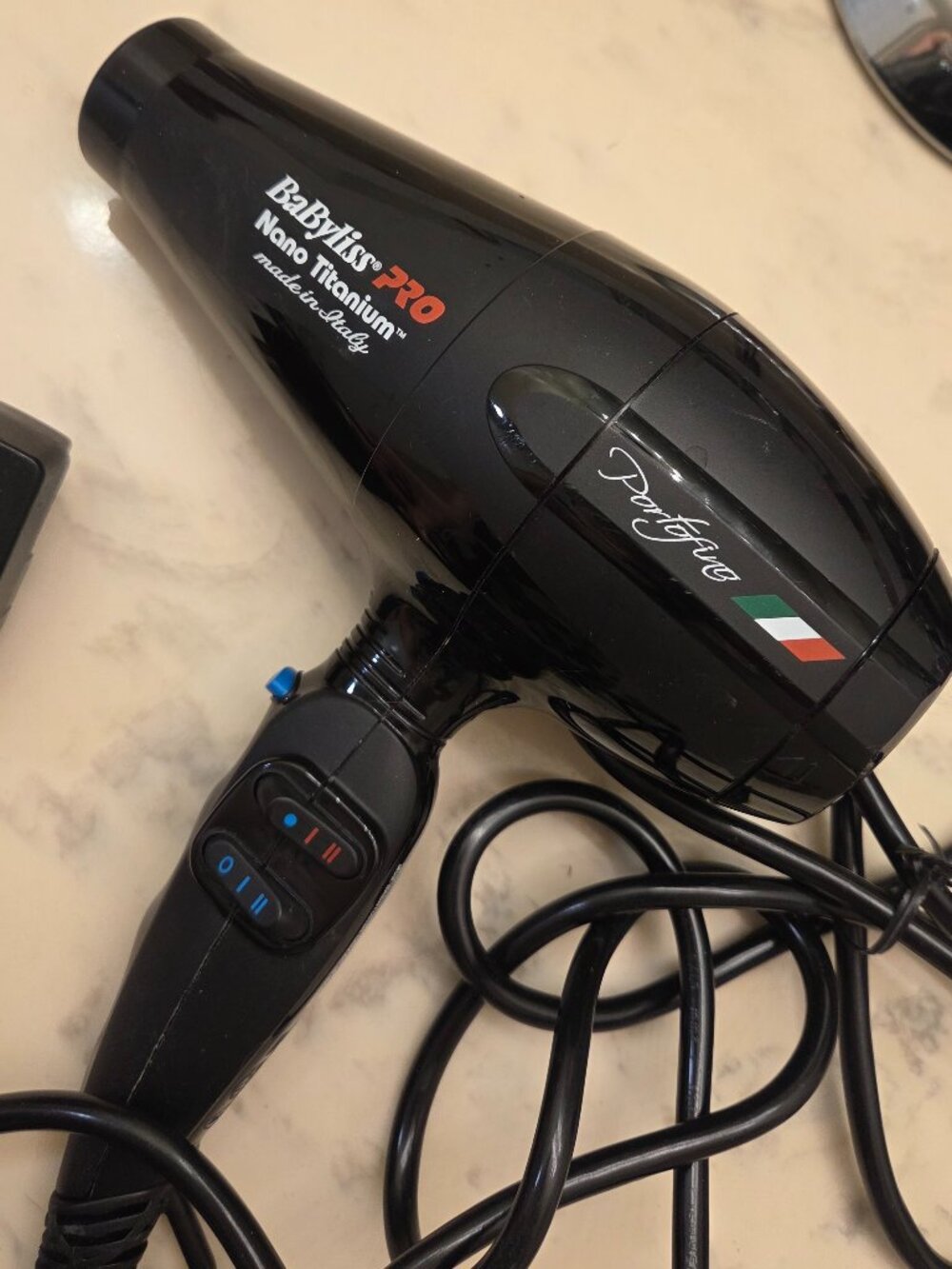 BaByliss PRO Portofino Nano Titanium Italy Made Professional Powerful Hair Dryer - Picture 2 of 14